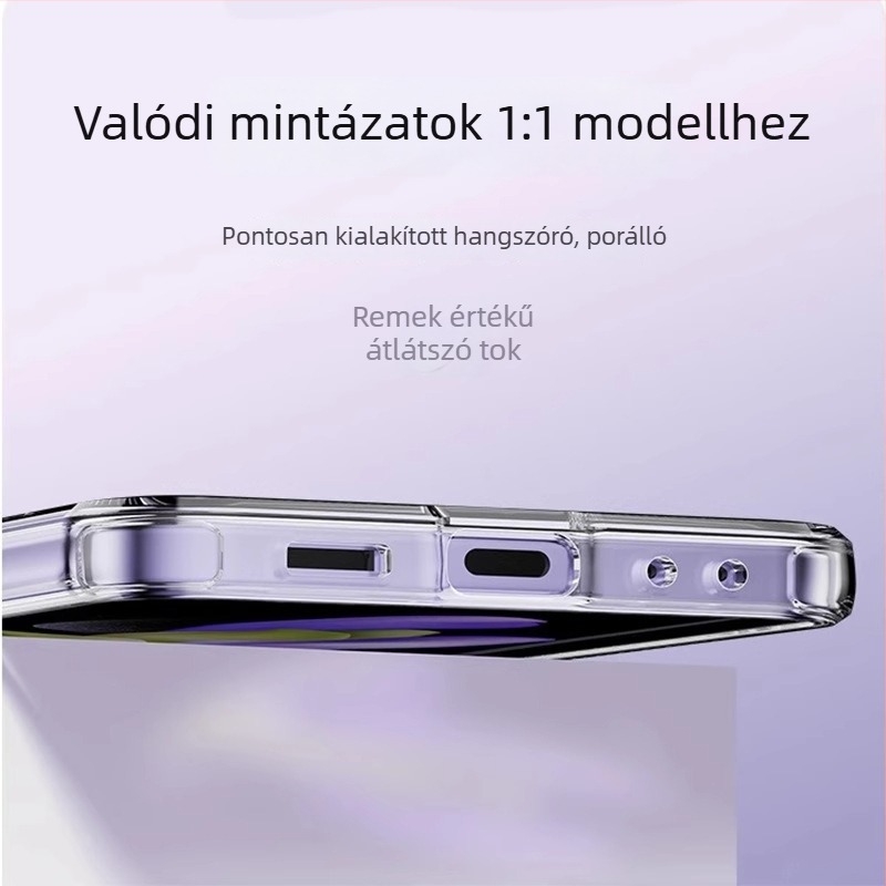 Huawei PuraX szilikon tok kampóval a crossbody-hoz, lágy burkolat, esésálló