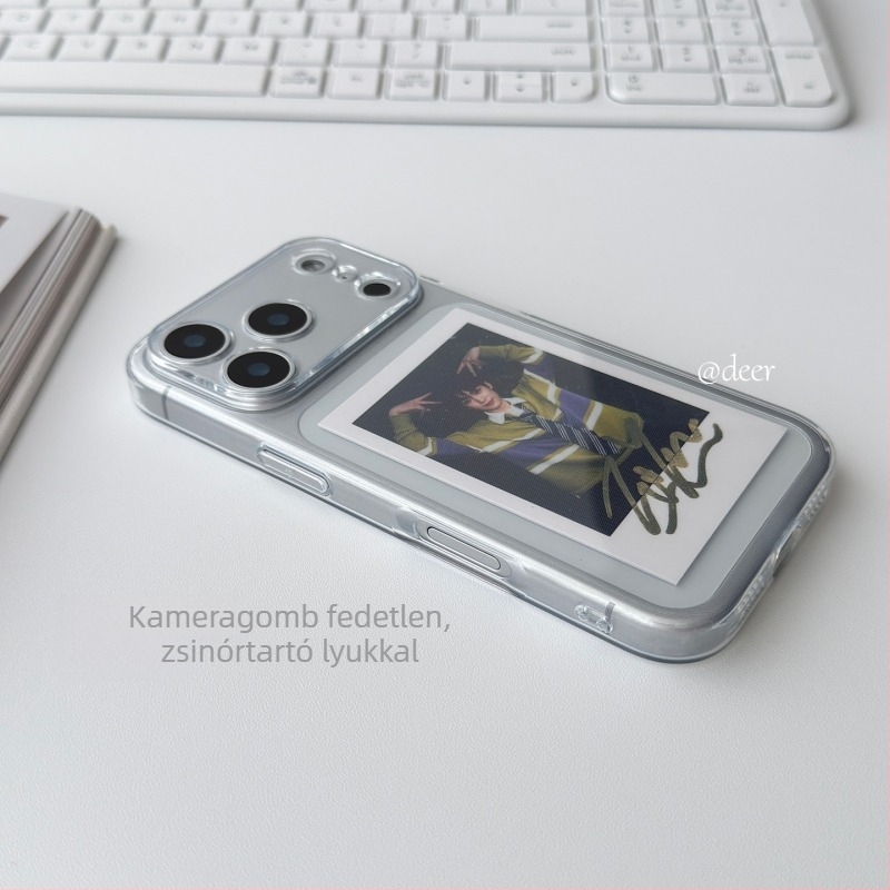 Deer átlátszó védőtok iPhone 17 Pro Maxhoz precíz kivágásokkal
