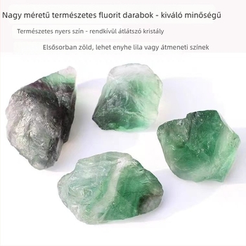 Fluorit kő dísz – kínai stílusú gravírozott szobor