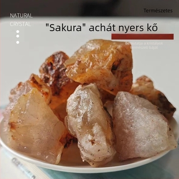 Természetes sakura-agát kristály diffúziós kő aromaterápiához és dekorációhoz