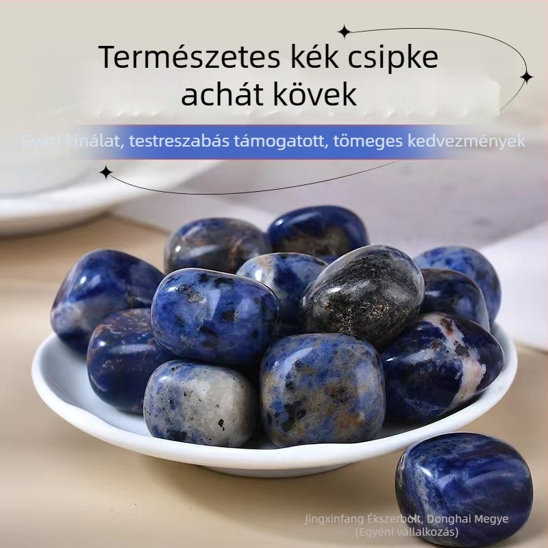 Természetes kék szemcsés kő, nagy szemcsés csiszoló kő, akváriumi és táj dekorációhoz