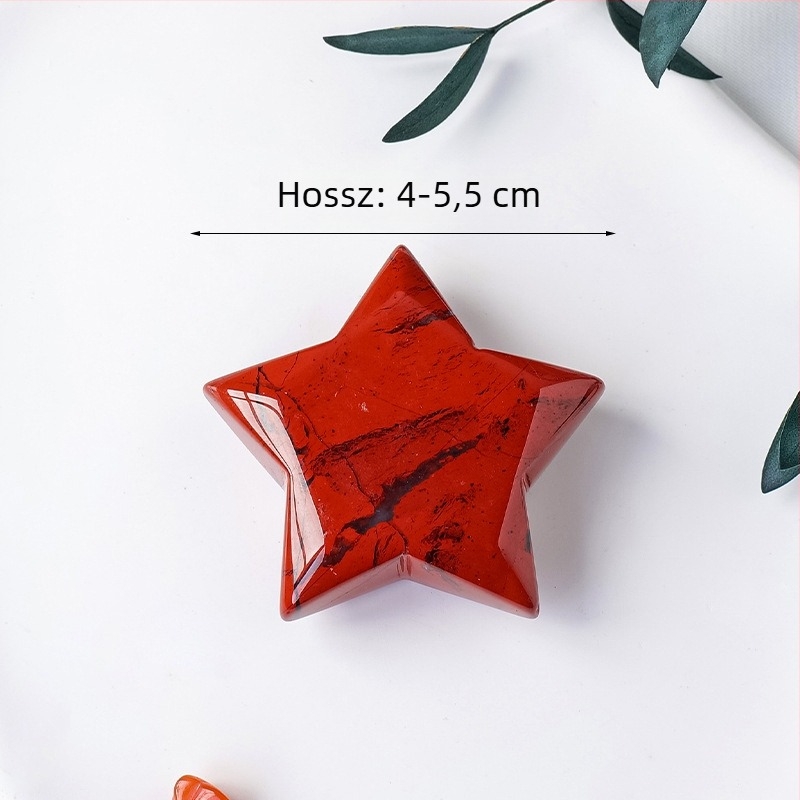 Kristály ötágú csillag dekoráció – dekoratív tárgy (Márka: Apeng Crystal Crafts; Kategória: Kristály nyers kő; Anyag: Kristály; Stílus: Modern egyszerűség; Csomagolás: PP zacskó, egyedi csomagolás)