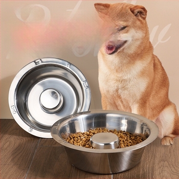 Pridy rozsdamentes acél macska tál lassú etetéssel – háziállat étkészlet