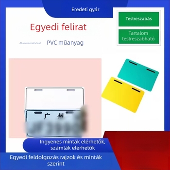 Elektromos jármű hátsó rendszámtábla kerete - alumínium kivitel, méretek 18.2 x 9.2 cm, modell 252, alkatrész szám 03