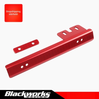 Alumínium ötvözetes rendszámtábla keret, Black Works Racing, univerzális