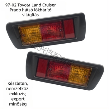 3400 hátsó ködlámpa PRADOhoz — JGFYTUO, ABS anyag, alkatrész számok 81550-60440 / 81550-60520