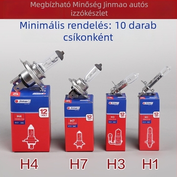 H3 LED autó fényszóró izzó – 55/100 W, 12/24 V, 6000 lm, üveg burkolat