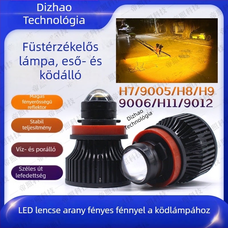 LED ködlámpa lézeres lencsével (H11 modell, 20W, 3000K/6000K)