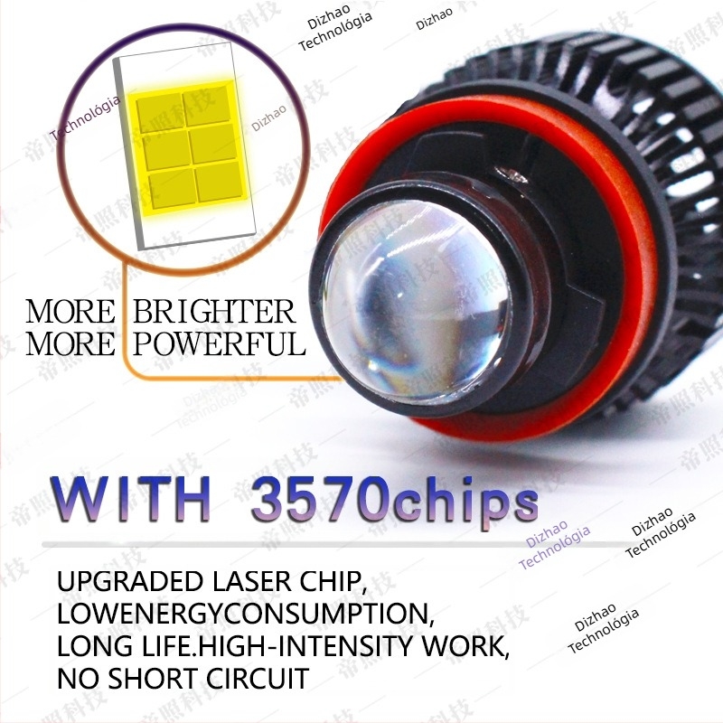 LED ködlámpa lézeres lencsével (H11 modell, 20W, 3000K/6000K)