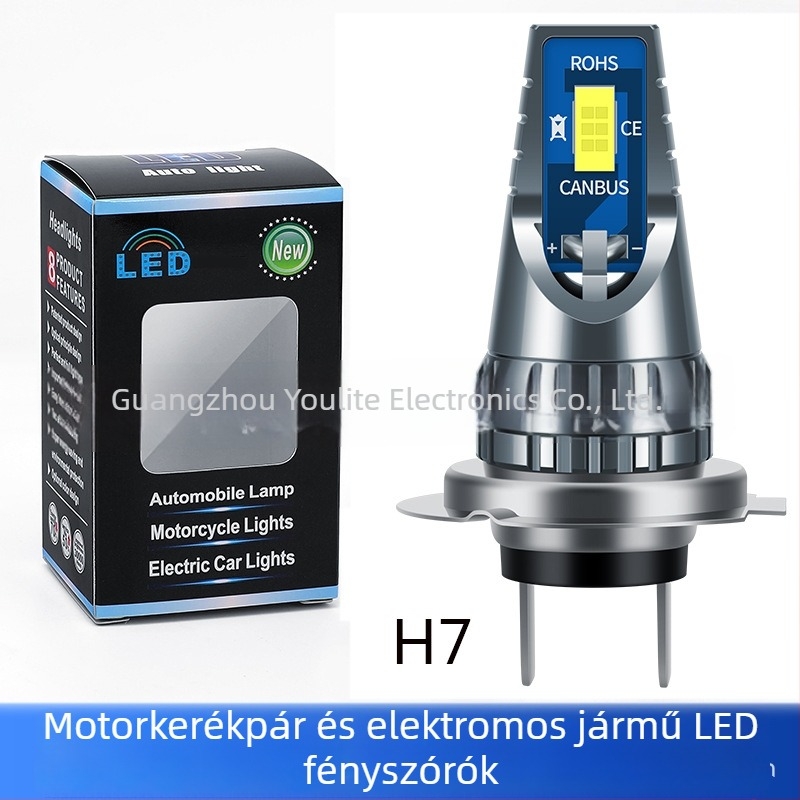 H7 LED első ködlámpa, 20W, 12-24V DC, 1000LM