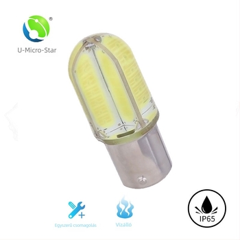 COB LED ködfénylámpa 48W, szilikon, 12V, modell 1156/1157, többfunkciós: hátramenet, jelzés és fék