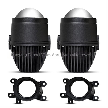 LED ködlámpa lézerlencsével, dupla fénykibocsátás, alumínium ház, 12–24V, 3000K–6000K