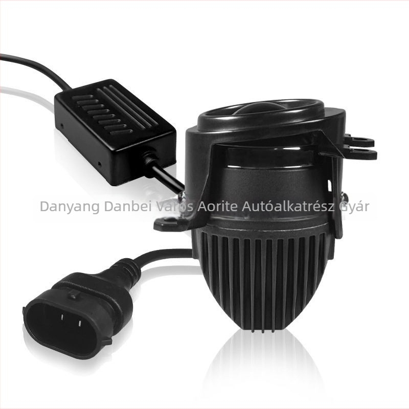 LED ködlámpa lézerlencsével, dupla fénykibocsátás, alumínium ház, 12–24V, 3000K–6000K