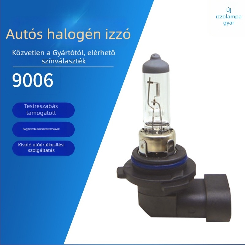 Autóhalogén izzó 9006, kvarc, 12V, 55W