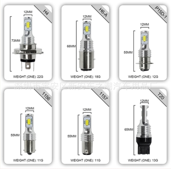 Autó LED ködfényszóró - H4, 80W, 12-24V, 1800 lm, LED 3570