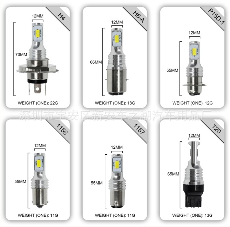 Autó LED ködfényszóró - H4, 80W, 12-24V, 1800 lm, LED 3570