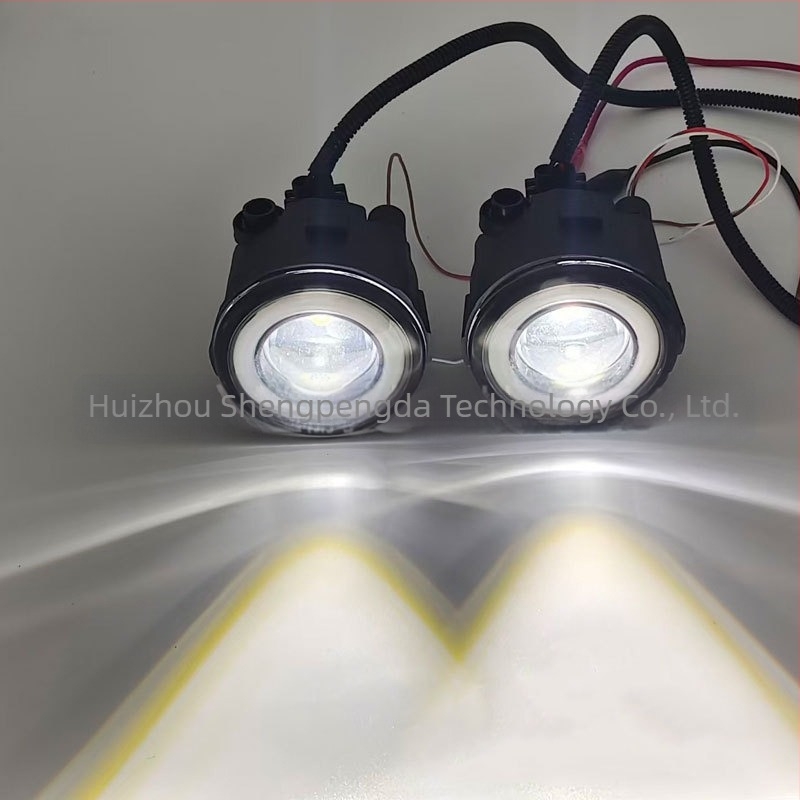 LED ködlámpák projektoros lencsékkel és Angel Eye nappali fényekkel Nissan Tiida, Sunny, Sylphy, Qashqai modellekhez