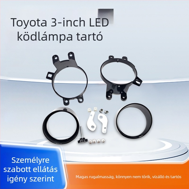 LED kettős fényű ködfény tartó Toyota járművekhez, műanyag kivitel, élettartam 30 000 óra