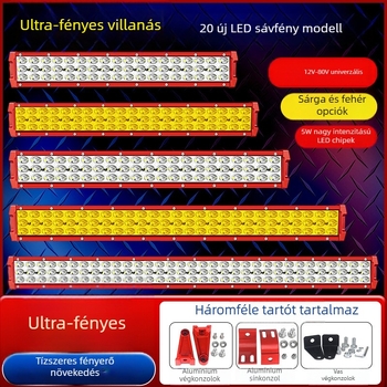 Új LED szalagfények terepjárókhoz, teherautókhoz és építőipari járművekhez – első lökhárító világítás és fényszóró fejlesztés