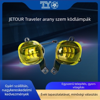 Jietu Travelerhez tartozó elülső ködlámpa LED lencsével és arany szemmel