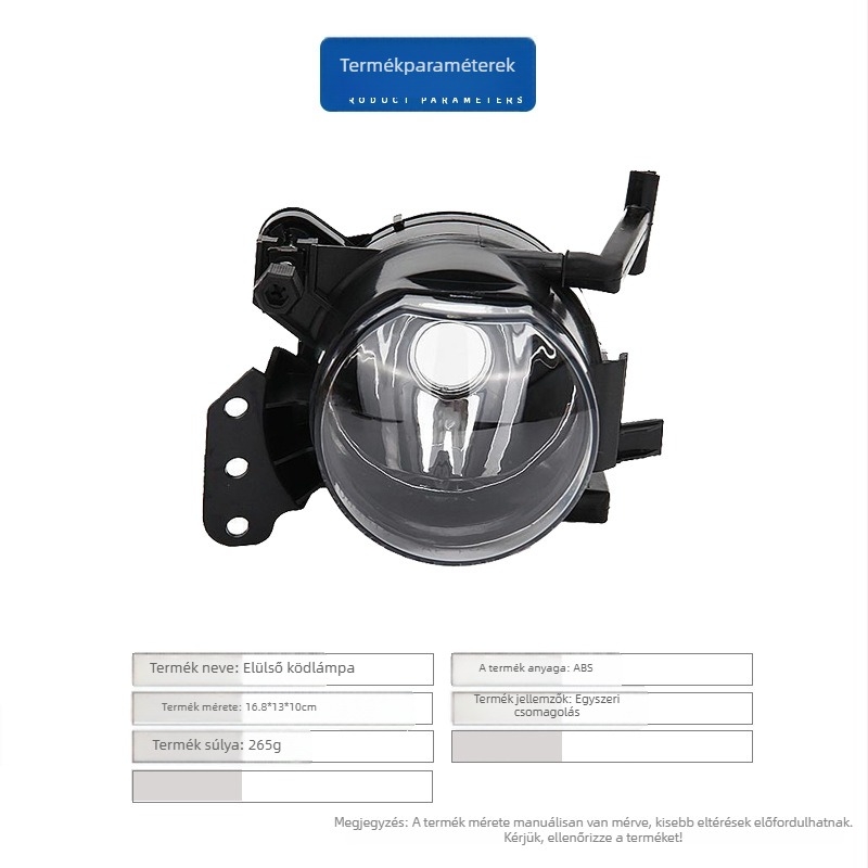 BMW E60-hoz tartozó első ködlámpa, 55W, 55V, alkatrész-számok 63176910791/63176910792