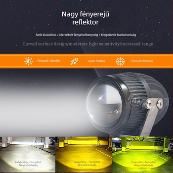 2,0 hüvelykes kettős LED ködlámpa lencsével, univerzális felszerelési tartóhoz, vízálló, autó módosítás