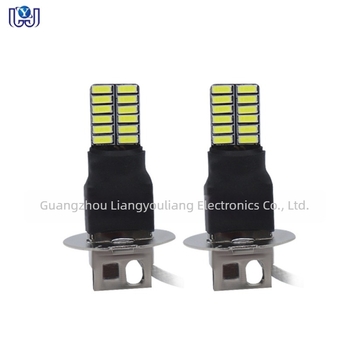 LED ködlámpa H3 4014 24smd - 2.5W, 12V, 480lm, 50000h