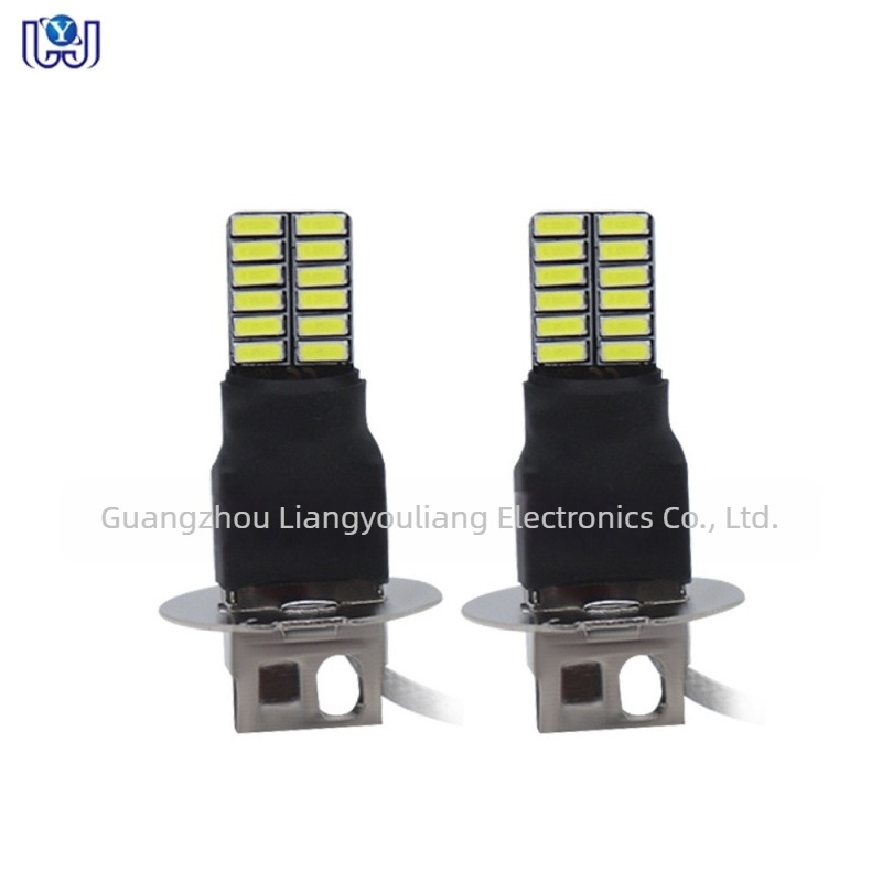 LED ködlámpa H3 4014 24smd - 2.5W, 12V, 480lm, 50000h