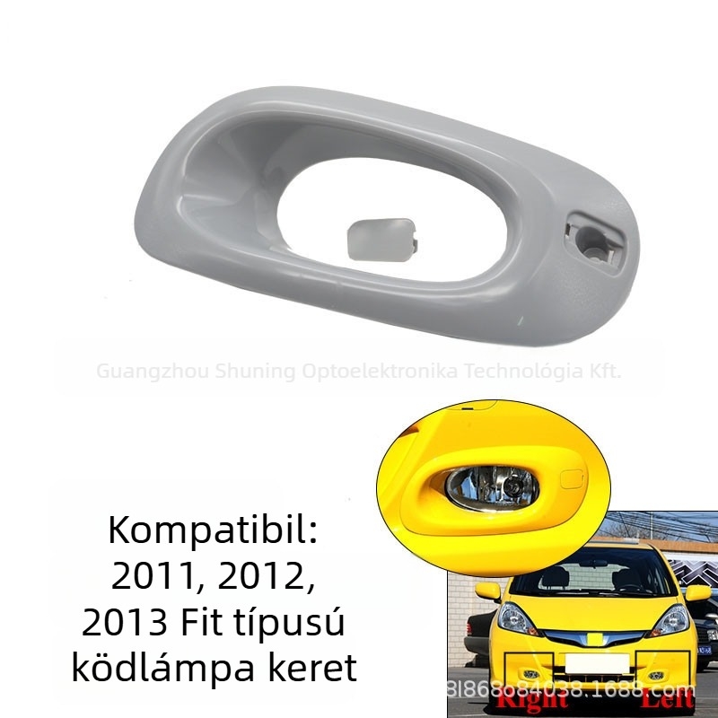HAUNTITY Elülső ködlámpa keret Honda Fithez – 12-Fit modell, dekorat keret