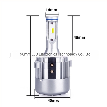 H7 LED autófényszóró - (42W, 5000LM, IP67, repülőgép-alumínium)