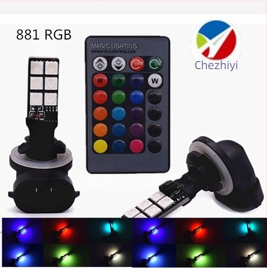 LED ködlámpák, modell 881, 12V, 5050 LED, 5000 órás élettartam