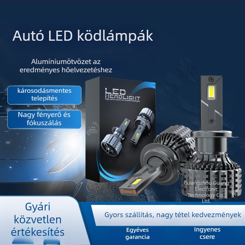 LED autó első fényszóró, 120W, 8400LM, 12V, IP68, Modell V20