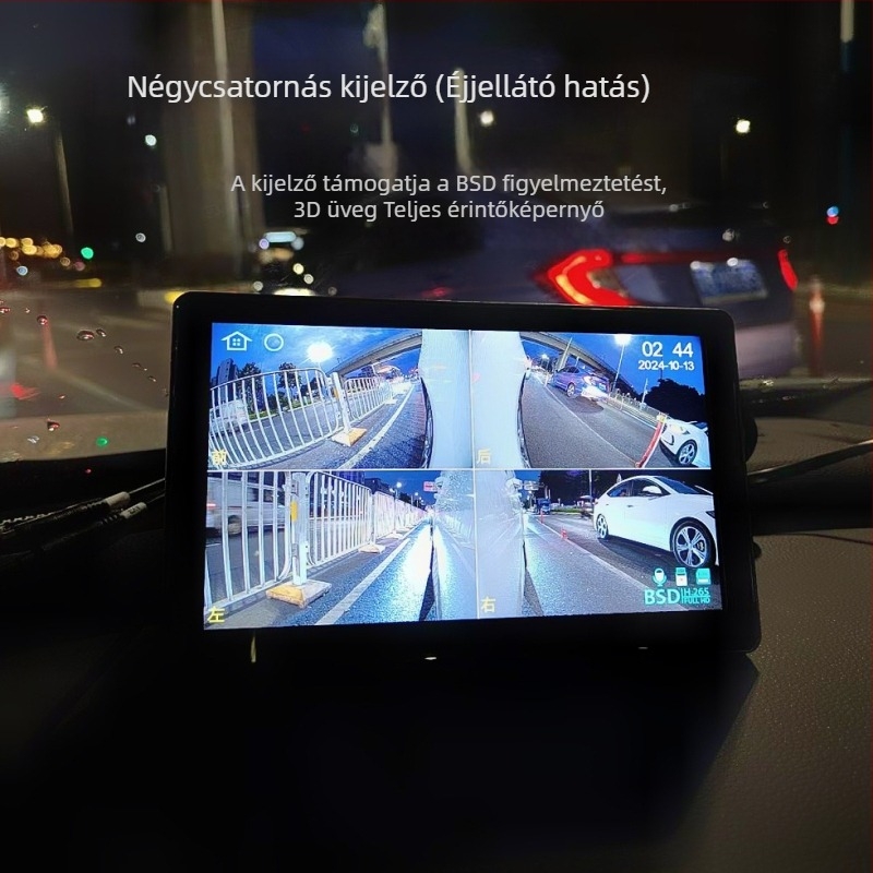 Kétszemű holttér kamera, kétirányú bal–jobb látómező, CMS elektronikus hátsó tükrös kamera