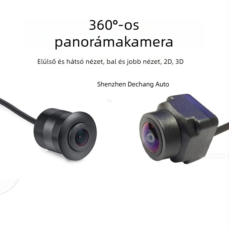 Autókamera HD 720P/1080P, 360° panoráma nézet, univerzális, balra–jobb forgatható