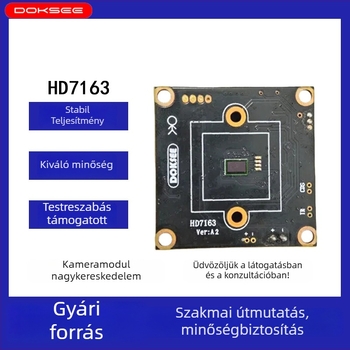 Autóba szerelt hátrafelé néző kamera modul HD felbontással, csillagfényes éjszakai látással, AHD, 1280x720, 30fps, 360°-os állítható, 12V, modul mérete 32x32 mm