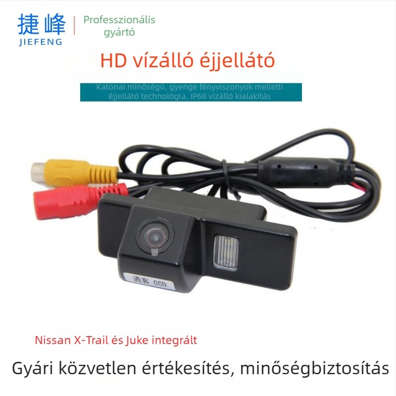 Beépített HD éjszakai látású kamera AHD 1080P/CVBS Nissan Qashqai és X-Trailhez