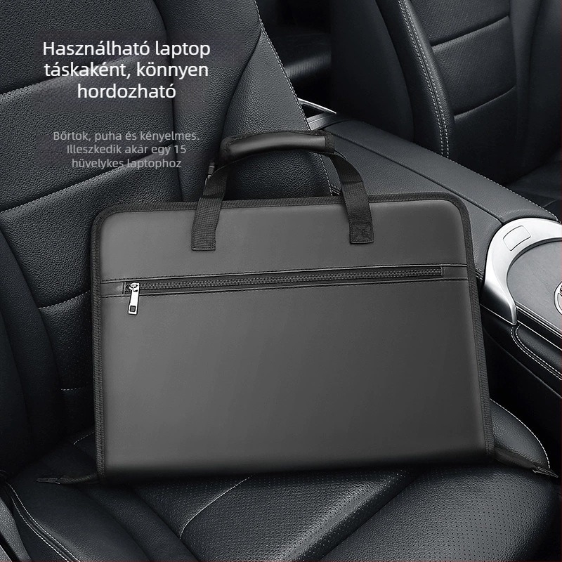 Autó kormánykerékhez használható tálca laptop- és tabletatartóval; Sokoldalú, összecsukható; Falra szerelhető; Anyag: Más; Univerzális kompatibilitás