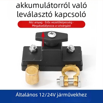 Autó akkumulátor leválasztó kapcsoló, fő áramtörő, általános jármű-kompatibilitás