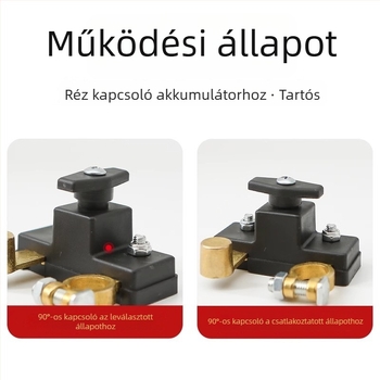 Autó akkumulátor leválasztó kapcsoló, fő áramtörő, általános jármű-kompatibilitás