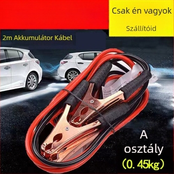 Driving Time autóindító csipesz készlet, 500A, műanyag, motorok legfeljebb 1.6L