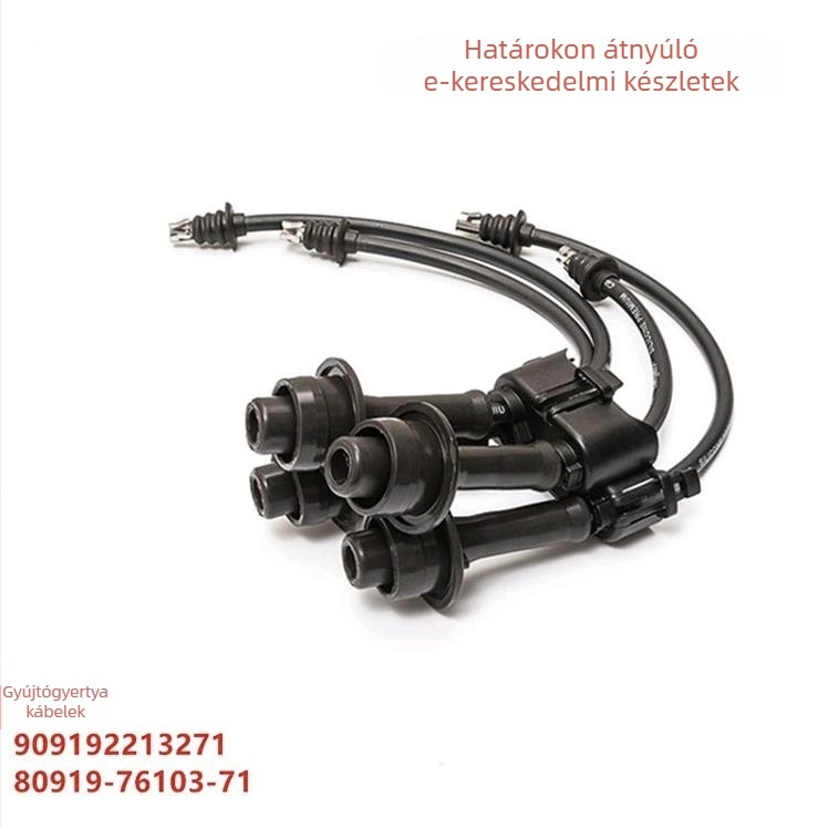 Wandeli gyújtókábel Toyota villás targoncához, 4Y motor, 5FG20, modell 80919-76102-71, testreszabás elérhető