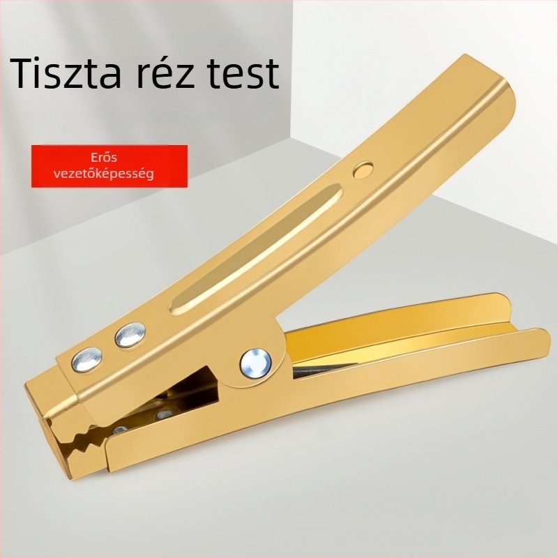 Autóakkumulátor töltőcsipesz erős aligátor csipeszekkel, tiszta réz, vastagított akkumulátorcsipesz, univerzális töltőcsipesz
