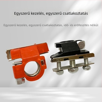 Automatikus akkumulátor terminál réz csatlakozó gyors kioldó csipeszzel, többvezetékes alkalmazásokhoz