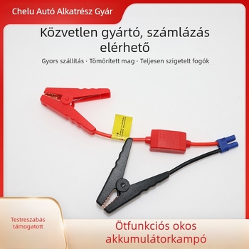 Fél-okos alligátor klipek akkumulátor-kábelekhez