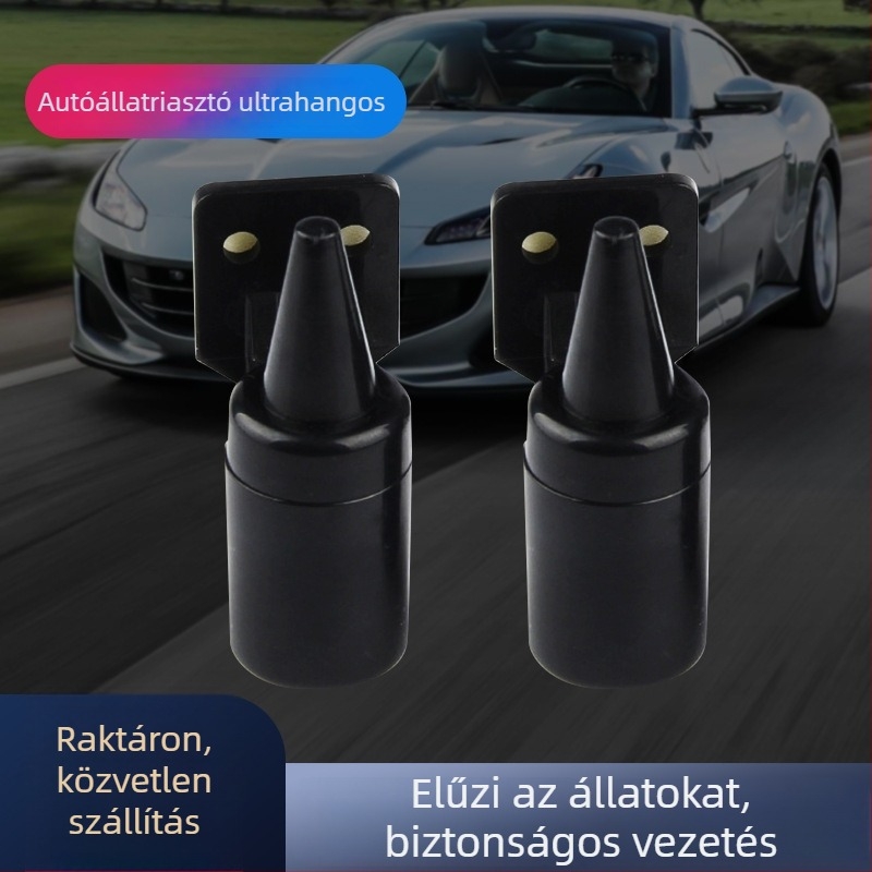 Autó állatriasztó, Ultrahangos, Szélenergiával működtetett, Kültéri használatra, ABS anyag, Testreszabás elérhető