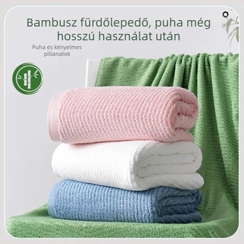 Bambuszrost törölköző, vastagított | Jacquard 32s | 80–100 g | Testreszabható