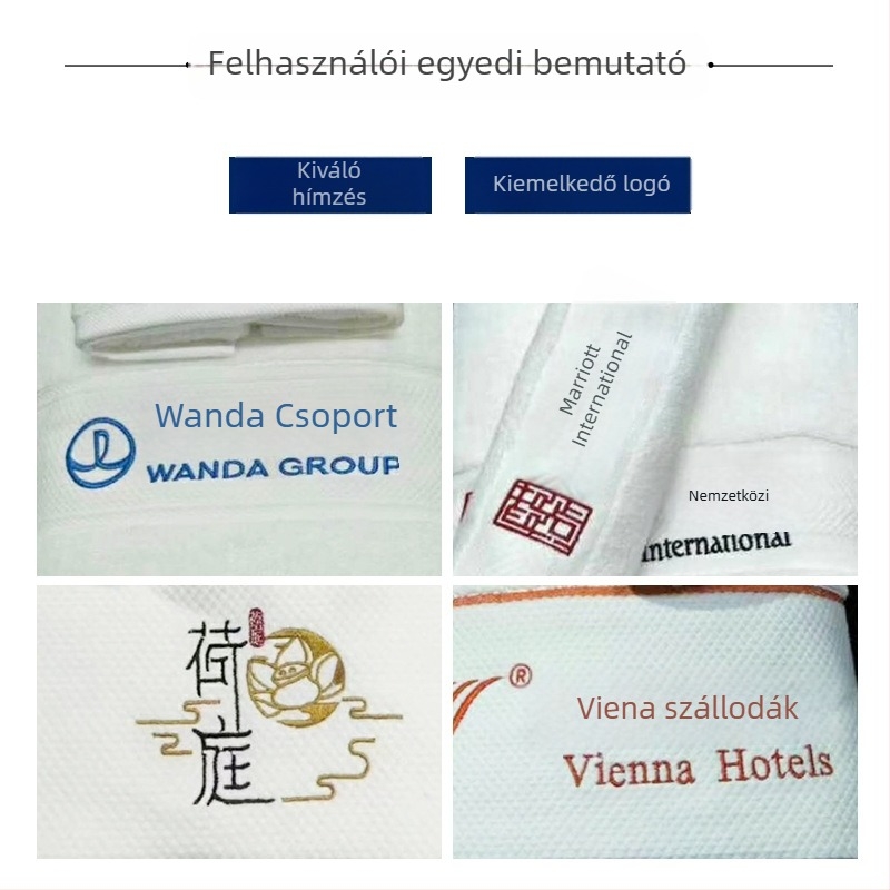 Szállodai és szépségszalon törölköző, poliészter, 100D szál, sima szövés, vastag és nedvszívó