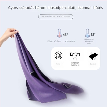 Yishen mikroszálas sporttörölköző - 21 szál, 140-170 g, hűsítő, gyors száradás, testreszabható