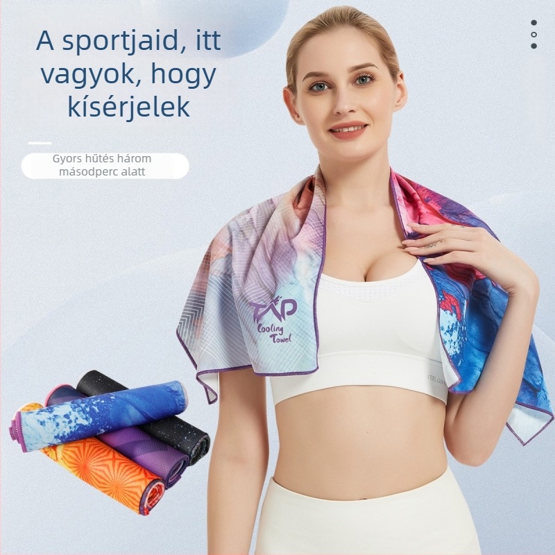 Yishen mikroszálas sporttörölköző - 21 szál, 140-170 g, hűsítő, gyors száradás, testreszabható