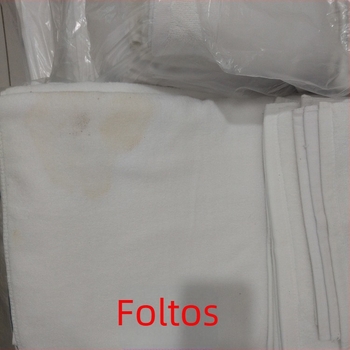 Fehér hotel törölközők, 100% pamut, 35x75 cm, 200 g/m2, másodfokú minőségű, kisebb hiányosságokkal